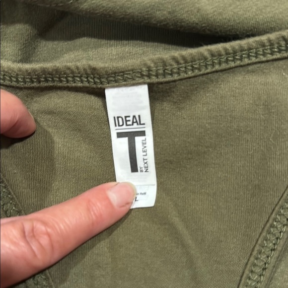 Olive Green Ideal T Tank Top with “Wild” - Picture 2 of 6